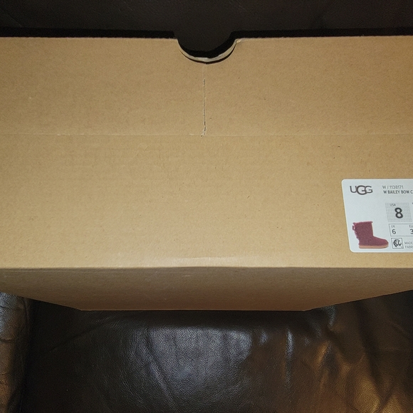 UGG Purple Suede Boots with Bow - Picture 3 of 5